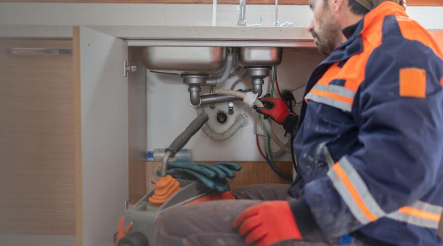 Camera Pipe Inspection Under Slab in Carson, WA